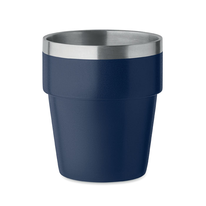 Gobelet publicitaire 250ml inox recyclé Acerito Bleu marine